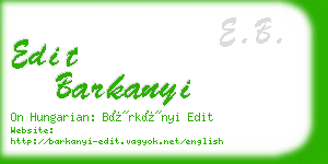edit barkanyi business card